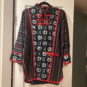 Chinese Jacket/ Tunic Mixed Patchwork Fabrics